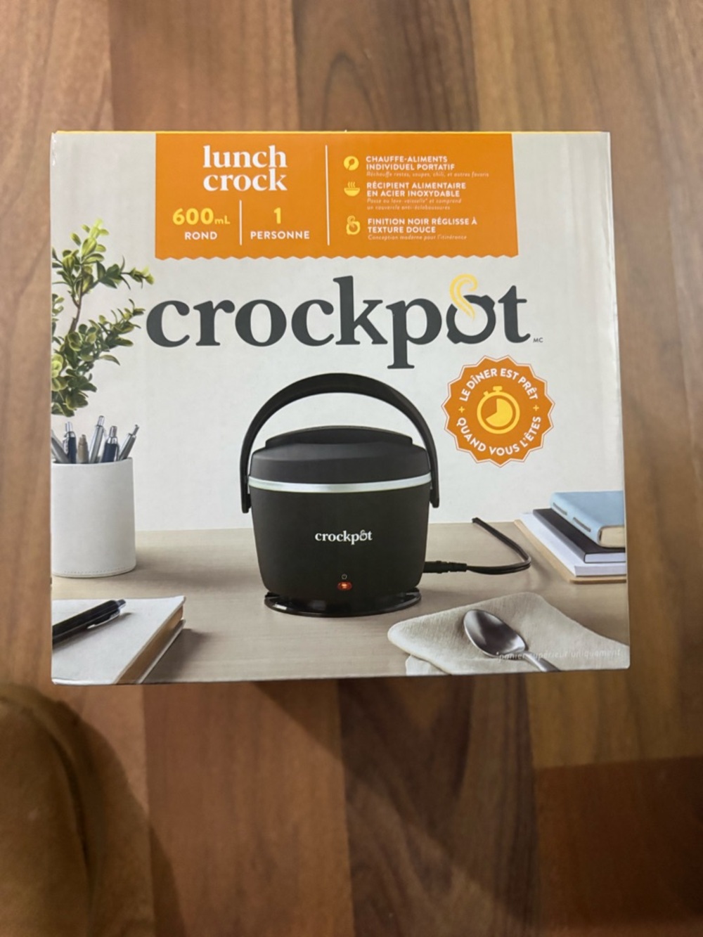 Crockpot Lunch Crock 600ml Portable Cooker - Black